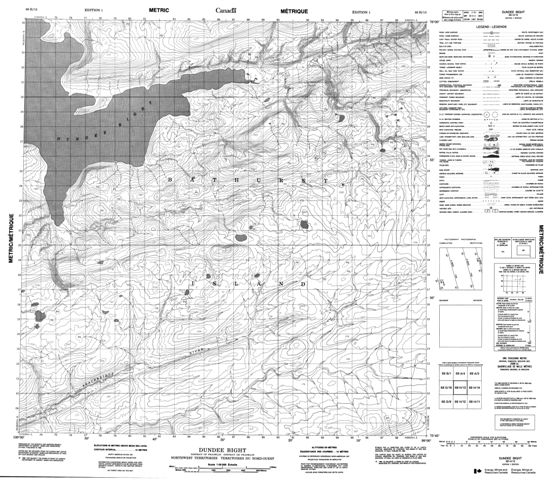 Dundee Bight Topographic Paper Map 068H13 at 1:50,000 scale