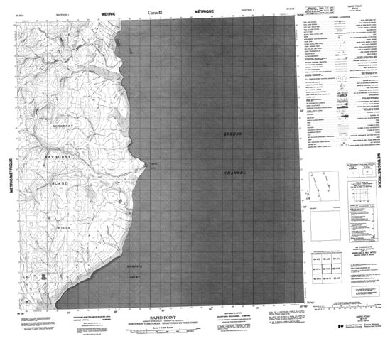 Rapid Point Topographic Paper Map 068H15 at 1:50,000 scale