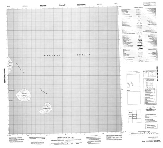 Grosvenor Island Topographic Paper Map 069C04 at 1:50,000 scale