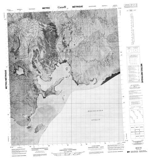 No Title Topographic Paper Map 069D16 at 1:50,000 scale