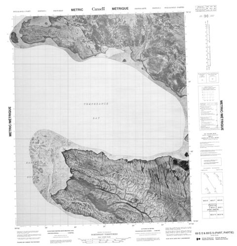 No Title Topographic Paper Map 069E02 at 1:50,000 scale