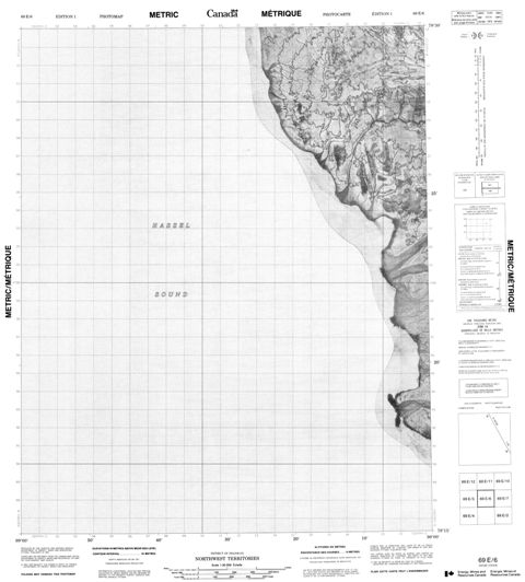No Title Topographic Paper Map 069E06 at 1:50,000 scale