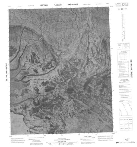No Title Topographic Paper Map 069E07 at 1:50,000 scale