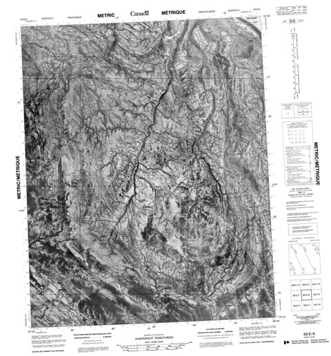 No Title Topographic Paper Map 069E08 at 1:50,000 scale