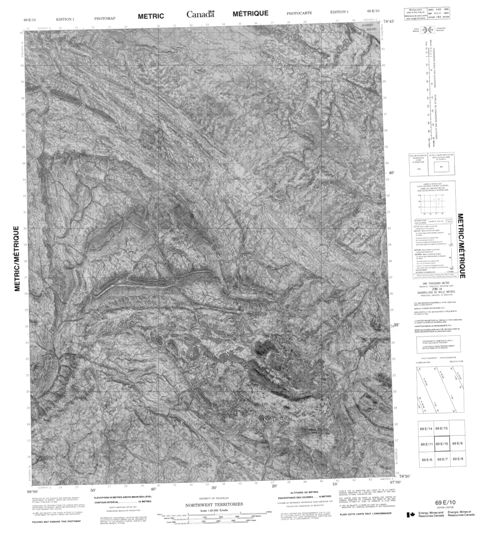 No Title Topographic Paper Map 069E10 at 1:50,000 scale