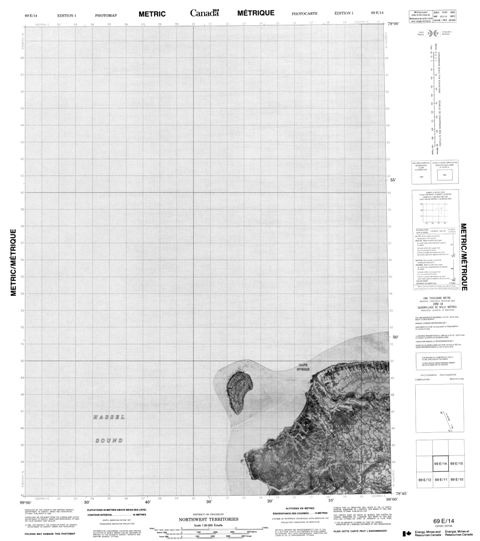 No Title Topographic Paper Map 069E14 at 1:50,000 scale