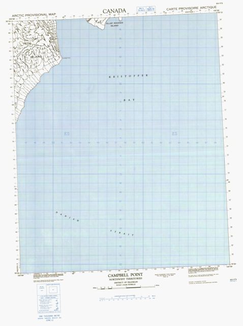 Campbell Point Topographic Paper Map 069F03 at 1:50,000 scale