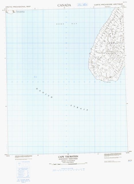 Cape Thorstein Topographic Paper Map 069F04 at 1:50,000 scale