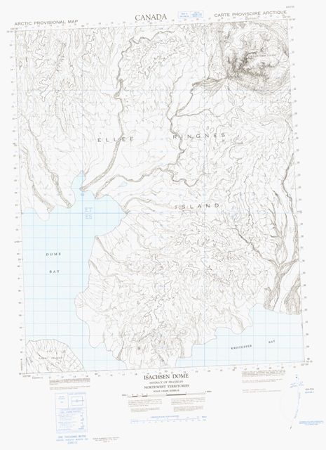 Isachsen Dome Topographic Paper Map 069F06 at 1:50,000 scale