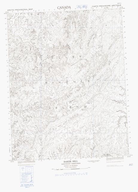 Baker Hill Topographic Paper Map 069F11 at 1:50,000 scale