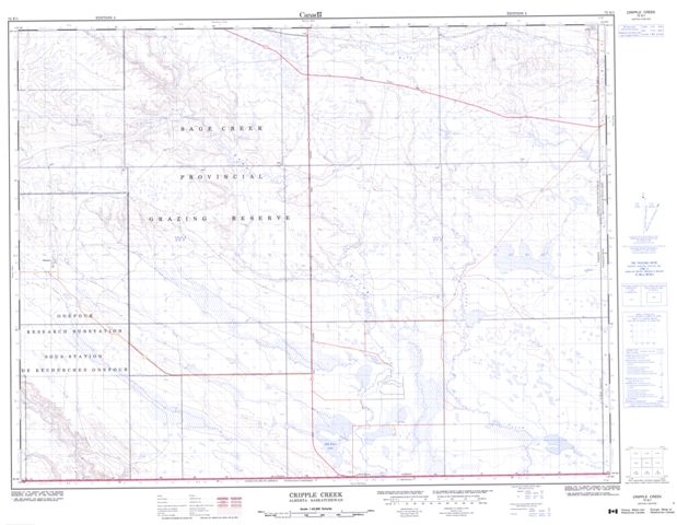 Cripple Creek Topographic Paper Map 072E01 at 1:50,000 scale