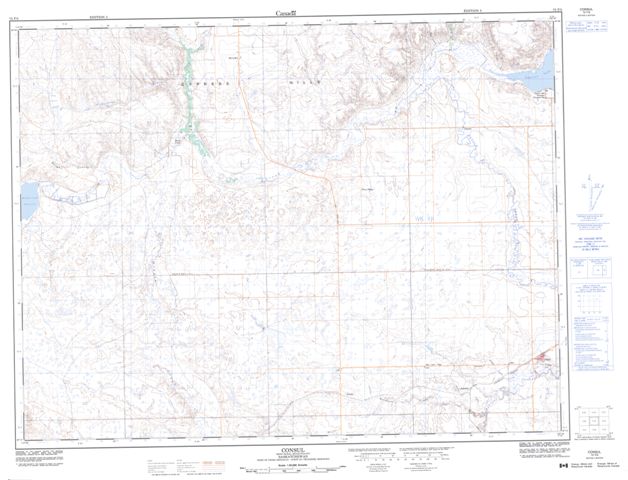 Consul Topographic Paper Map 072F05 at 1:50,000 scale
