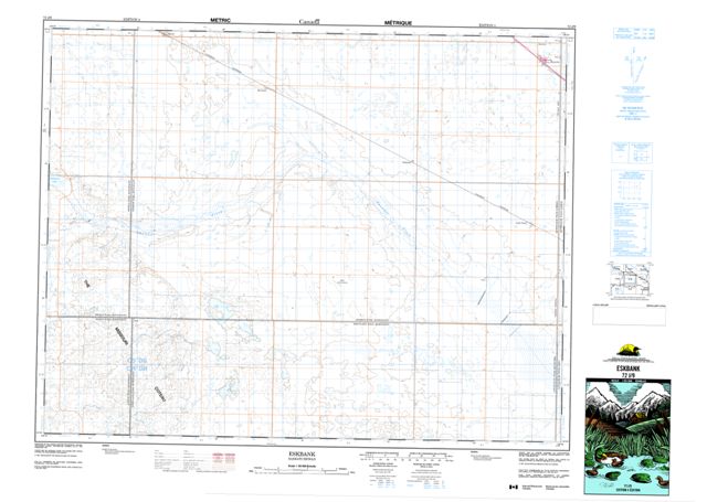 Eskbank Topographic Paper Map 072J09 at 1:50,000 scale