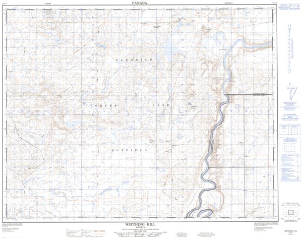 Watching Hill Topographic Paper Map 072L07 at 1:50,000 scale