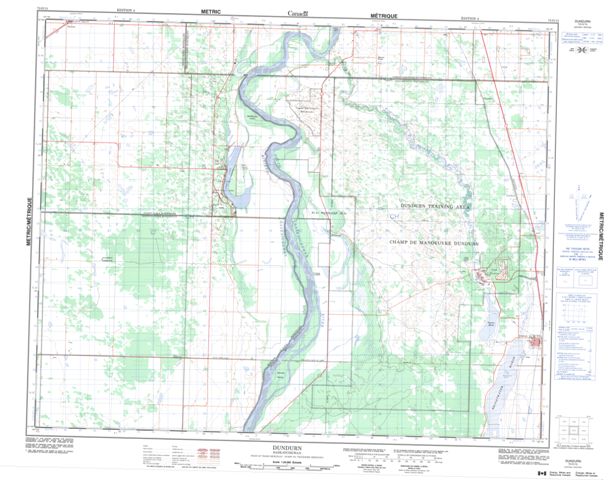 Dundurn Topographic Paper Map 072O15 at 1:50,000 scale