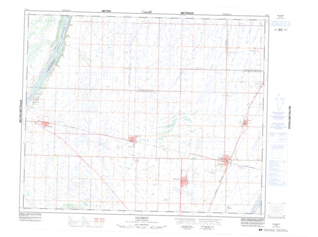 Dalmeny Topographic Paper Map 073B07 at 1:50,000 scale