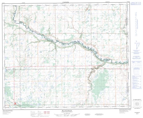 Mclaughlin Topographic Paper Map 073D16 at 1:50,000 scale