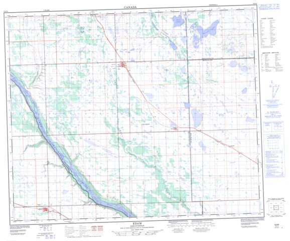 Edam Topographic Paper Map 073F02 at 1:50,000 scale