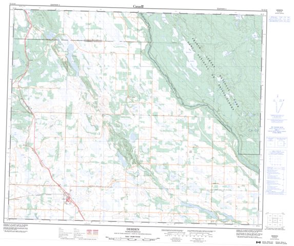 Debden Topographic Paper Map 073G10 at 1:50,000 scale