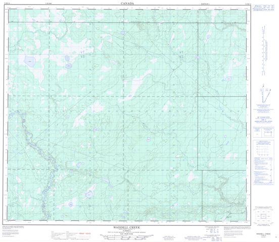 Waddell Creek Topographic Paper Map 073M14 at 1:50,000 scale