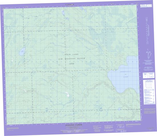 Juggins Creek Topographic Paper Map 073N02 at 1:50,000 scale
