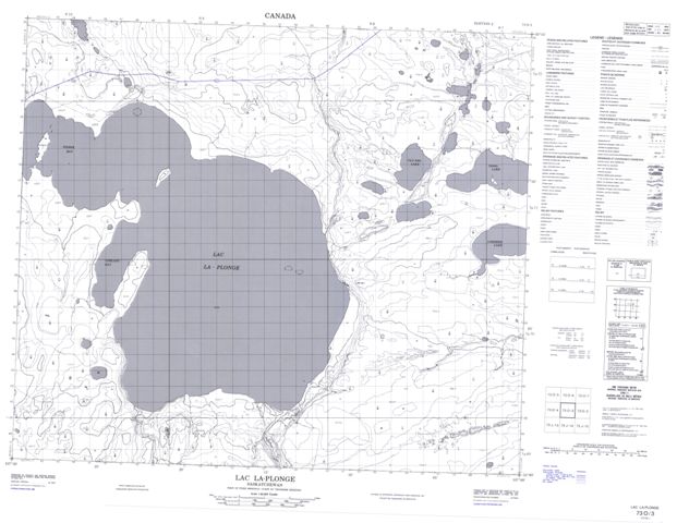 Lac La-Plonge Topographic Paper Map 073O03 at 1:50,000 scale