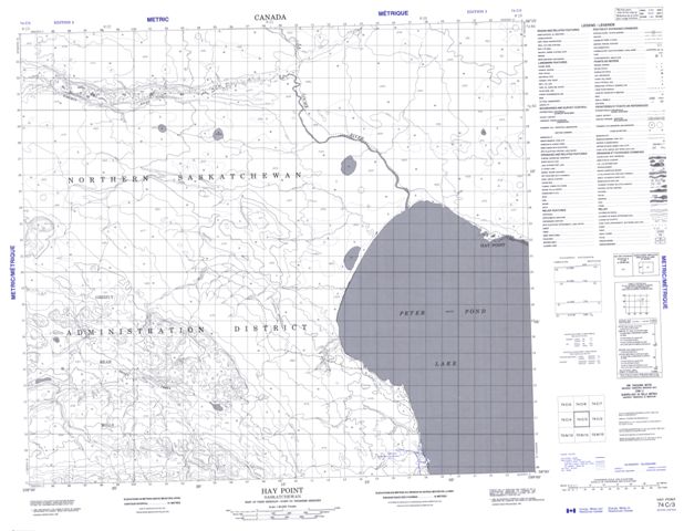 Hay Point Topographic Paper Map 074C03 at 1:50,000 scale