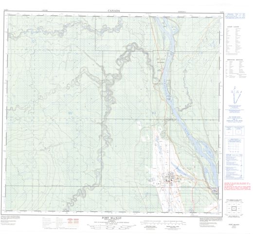 Fort Mackay Topographic Paper Map 074E04 at 1:50,000 scale