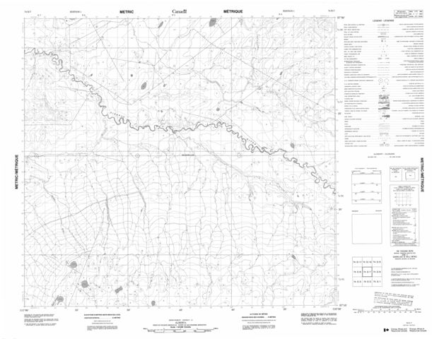 No Title Topographic Paper Map 074E07 at 1:50,000 scale
