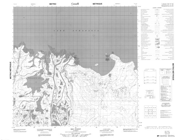Big Point Topographic Paper Map 074L10 at 1:50,000 scale