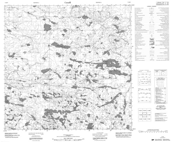 No Title Topographic Paper Map 074M07 at 1:50,000 scale