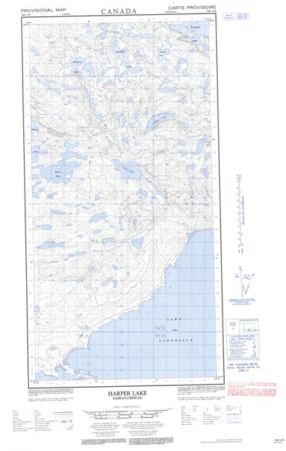 Harper Lake Topographic Paper Map 074N12E at 1:50,000 scale