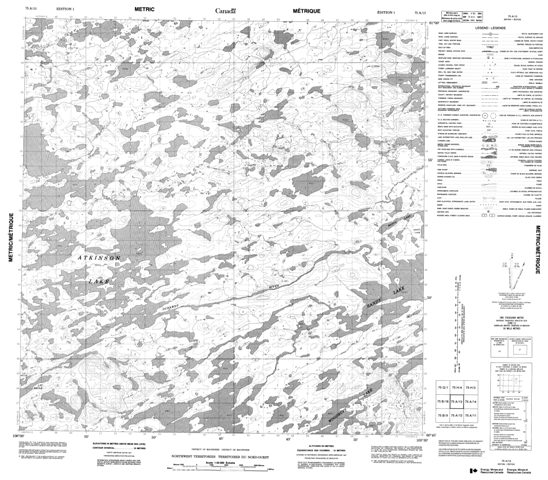 No Title Topographic Paper Map 075A13 at 1:50,000 scale