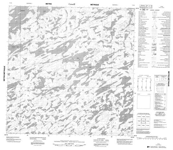 No Title Topographic Paper Map 075B08 at 1:50,000 scale