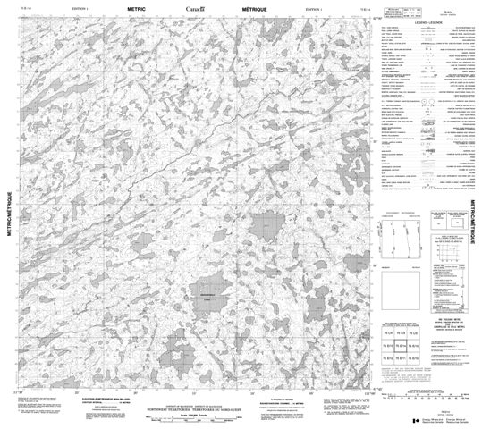 No Title Topographic Paper Map 075E14 at 1:50,000 scale