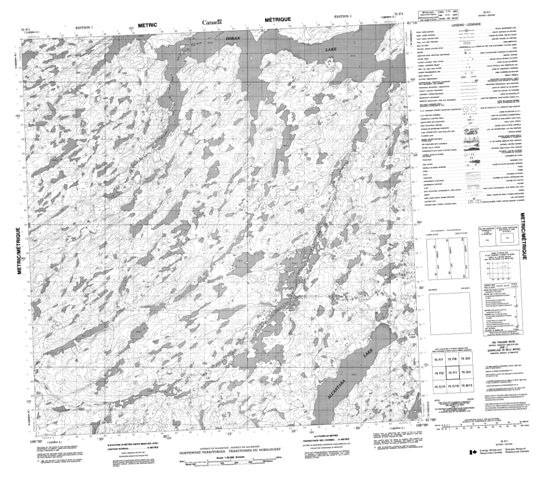 No Title Topographic Paper Map 075F01 at 1:50,000 scale