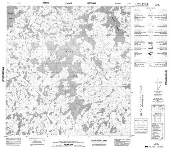 No Title Topographic Paper Map 075H06 at 1:50,000 scale