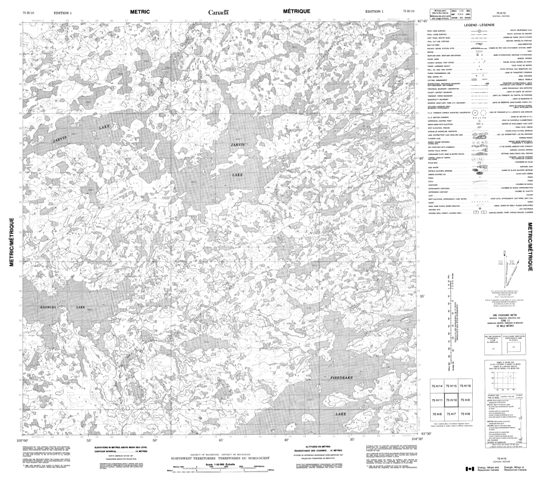 No Title Topographic Paper Map 075H10 at 1:50,000 scale