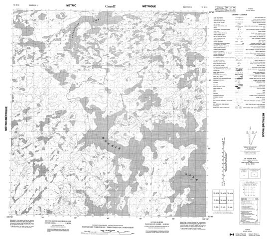 No Title Topographic Paper Map 075H12 at 1:50,000 scale