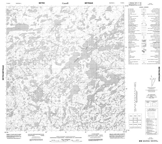 No Title Topographic Paper Map 075H15 at 1:50,000 scale