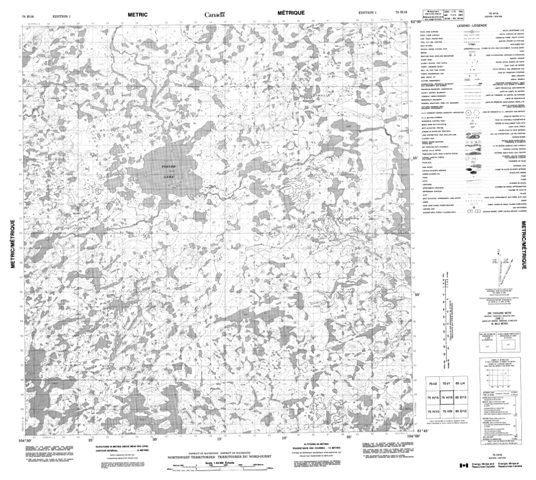 No Title Topographic Paper Map 075H16 at 1:50,000 scale