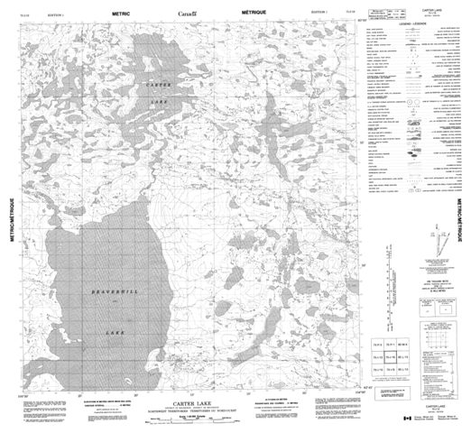 Carter Lake Topographic Paper Map 075I16 at 1:50,000 scale