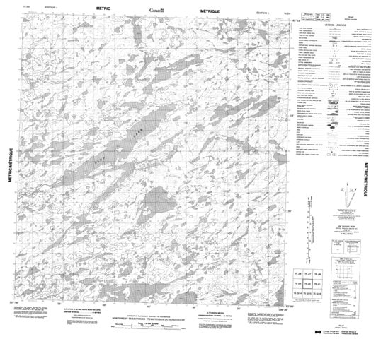 No Title Topographic Paper Map 075J02 at 1:50,000 scale