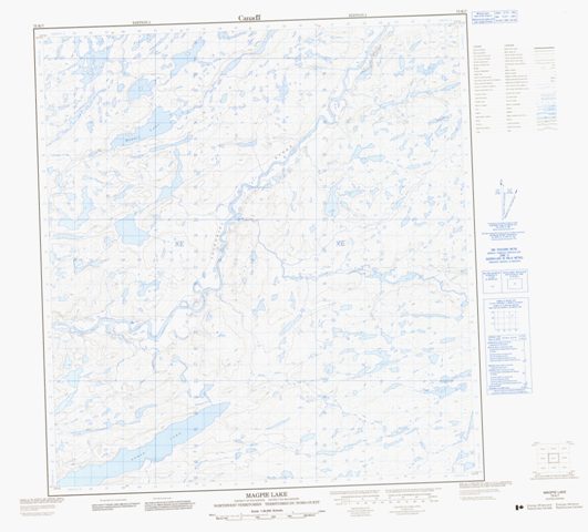Magpie Lake Topographic Paper Map 075K07 at 1:50,000 scale