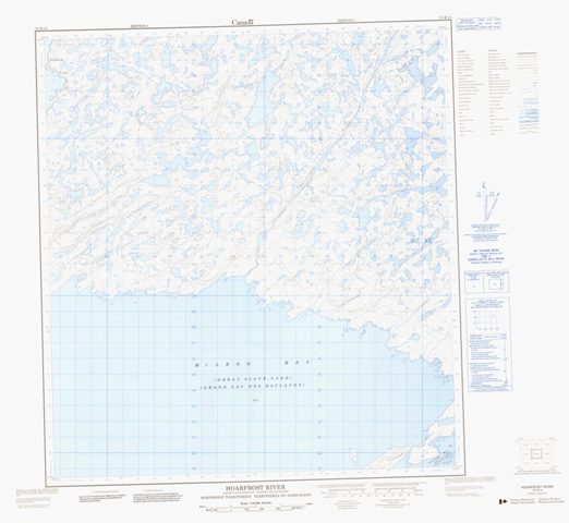 Hoarfrost River Topographic Paper Map 075K14 at 1:50,000 scale