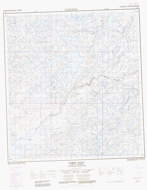Parry Falls Topographic Paper Map 075K15 at 1:50,000 scale