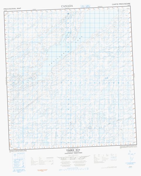 Timber Bay Topographic Paper Map 075K16 at 1:50,000 scale