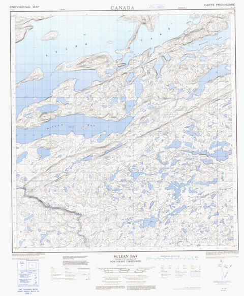 Mclean Bay Topographic Paper Map 075L08 at 1:50,000 scale