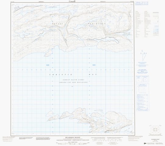 Pearson Point Topographic Paper Map 075L10 at 1:50,000 scale