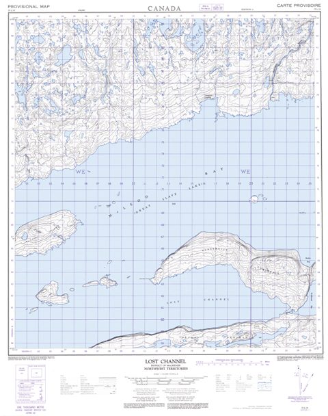 Lost Channel Topographic Paper Map 075L15 at 1:50,000 scale